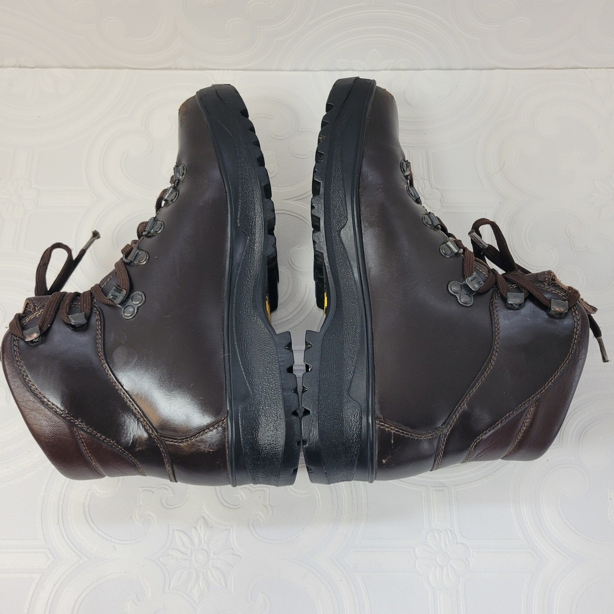 LL Bean Cresta GoreTex Boots Mens Size 6.5 Vibram Leather Brown GTX Hiking Italy LL Bean Cresta GoreTex Boots Mens Size 6.5 Vibram Leather  main image 4
