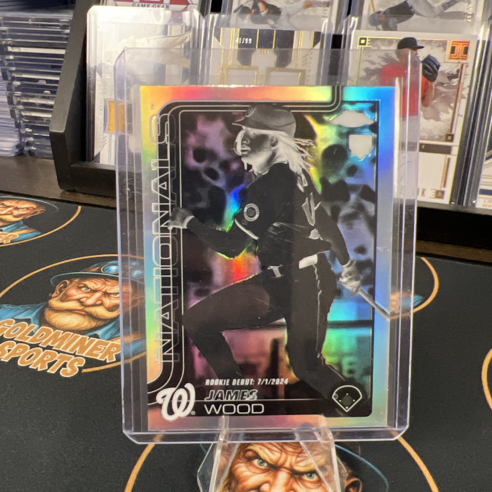 2025 Topps Chrome - James Wood #132 Negative Refractor (RC) Nationals