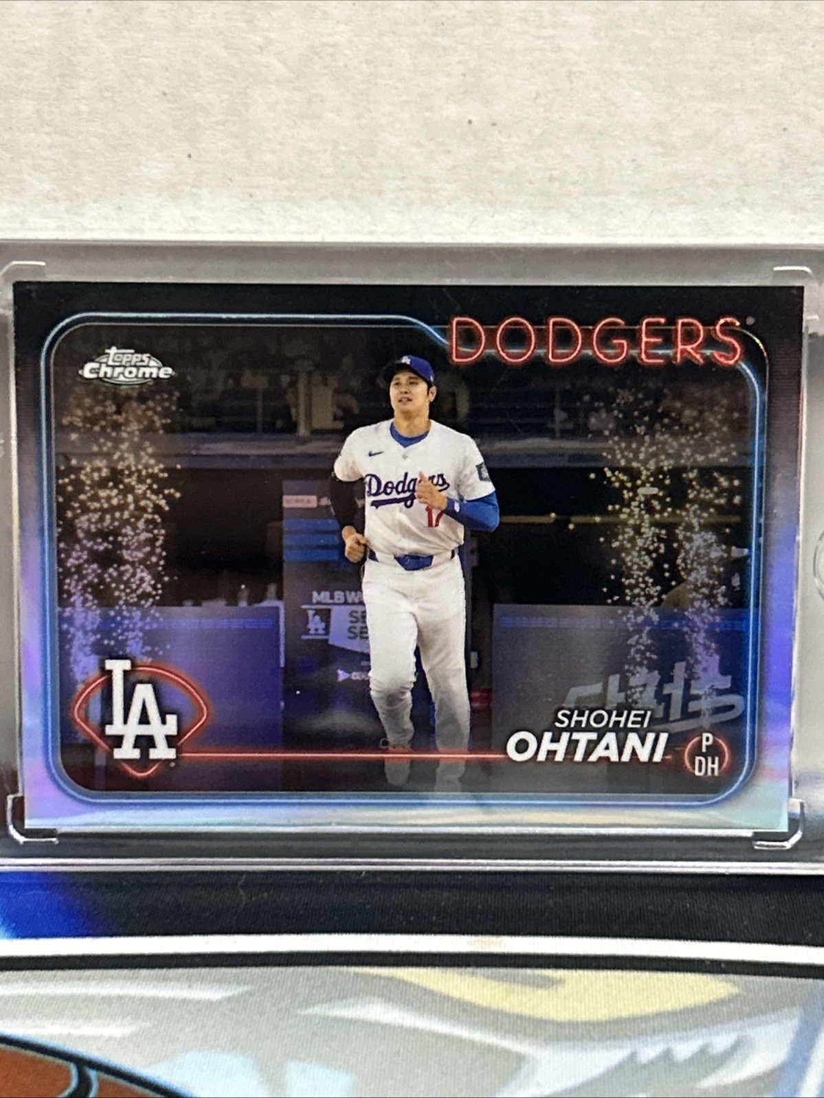 2024 Topps Chrome #1 Shohei Ohtani Horizontal Image Variation SSP Rare Dodgers