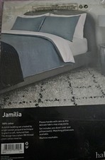 Habitat Super King Woven Cotton Jacquard Duvet Set - 100% Cotton