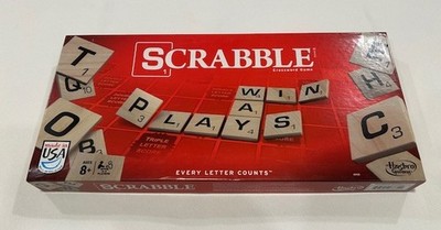 Hasbro * Classic Scrabble Crossword Board Game - A8166 * Every Letter Counts