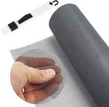 BUZIFU Window Screen Mesh 120 x 250 cm Fiberglass Screens Fly Screens Wire Mesh