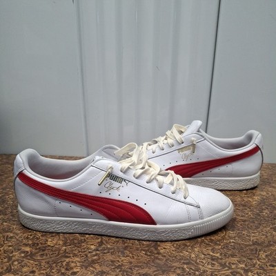 Size 14 - PUMA Clyde Core Leather Fs White