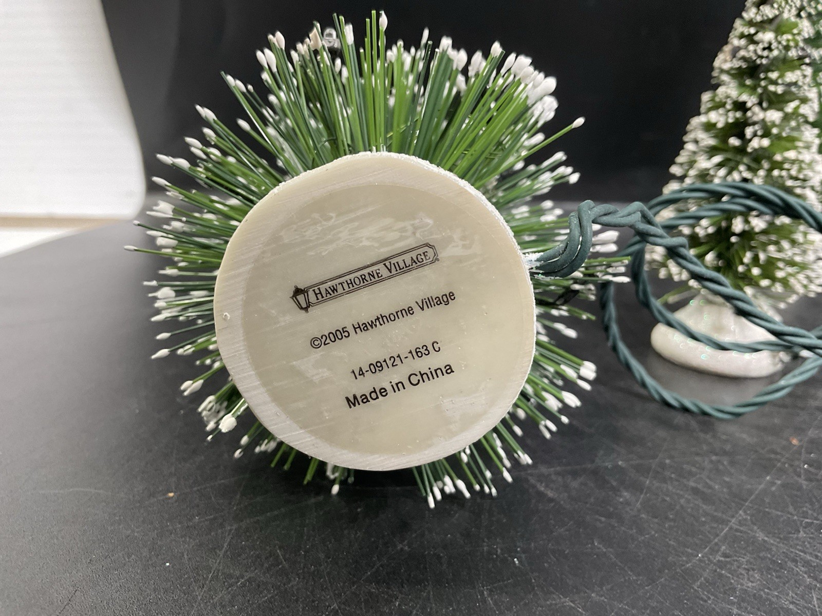 Hawthorne Village Lighted Christmas Trees Set Of 3 Light Up Winter Pines 2005