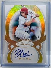 Brady Ebel 2025 Flawless Draft Class Signatures Auto Gold /10 #DCS-BE Brewers