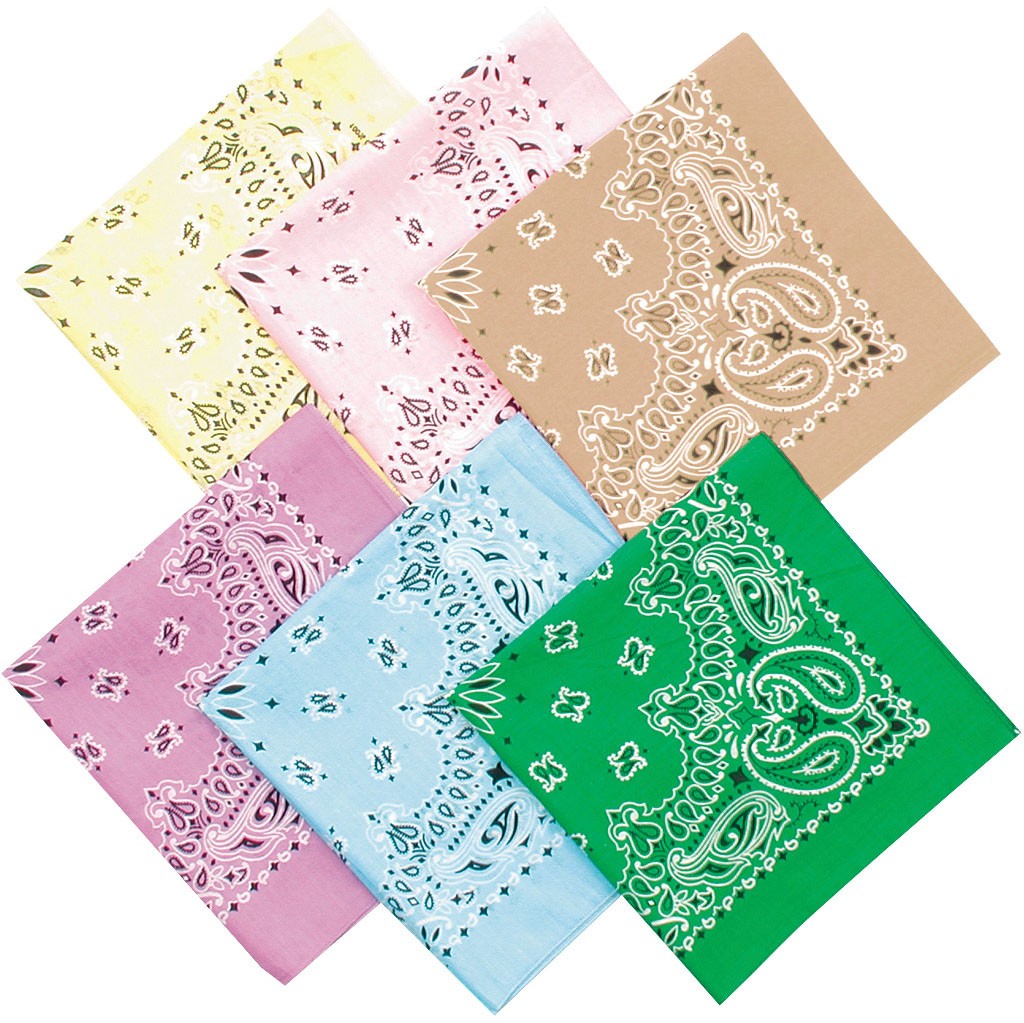 Carolina Manufacturing 100% Cotton Fashion Bandana - Stylish, Lightweight
