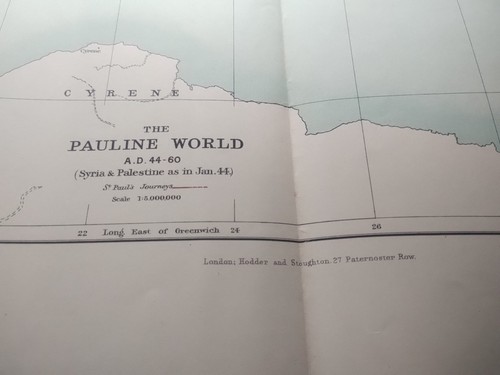 St Paul The Traveller WM Ramsay Hodder and Stoughton 1800s with Folding Map - Picture 12 of 12