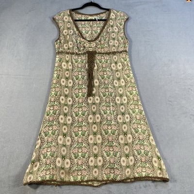 Max Studio Special Edition Women s Cream Floral Sleeveless Empire Waist Dress, S
