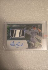 2021 Panini Spectra Garrett Crochet Rookie Jersey Autographs Neon Green Prizm/25