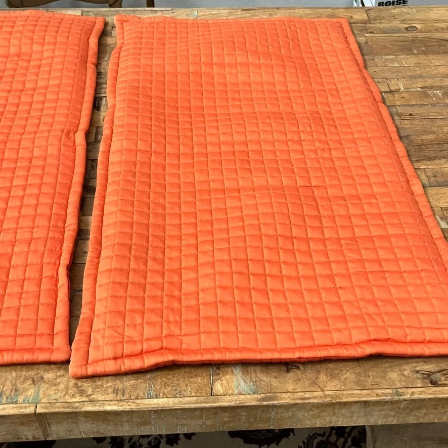 Caja y barril Plaza Shams King 20 x 36 pulgadas Juego de 2 mandarina cremallera rejilla acolchada Foto 3 de 4