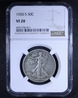 1920-S Walking Liberty Half Dollar - 50c NGC VF20 - Better Date!