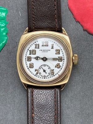 Benson's 'Tropical' Gold Borgel Cushion-shape Vintage