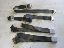 63-66 Mopar A Body Black Front Seat Belts Oem Set Working Buckles