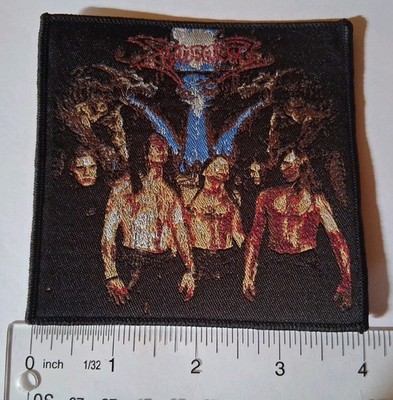 Dismember Like An Everflowing Stream With Band Black Border Woven Patch 