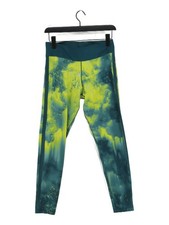 Adidas Women's Leggings UK 12 Multi Graphic Polyester with Elastane Full length