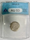 1914-S Buffalo Nickel, ANACS AU-53, Better Date, Very Sharp Coin!