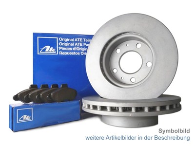 ATE Bremsscheiben Set + Beläge für FORD COURIER PUMA GFJ FIESTA 3 F3L F5L FVD