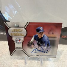 Topps 2019 Legacy of Baseball Autograph Red /25 #LBA-AD Aledmys Diaz Blue Jays