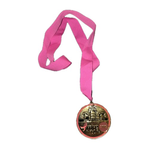 2009 Race For The Cure Medal Breast Cancer Pink Ribbon Survivor Susan Komen