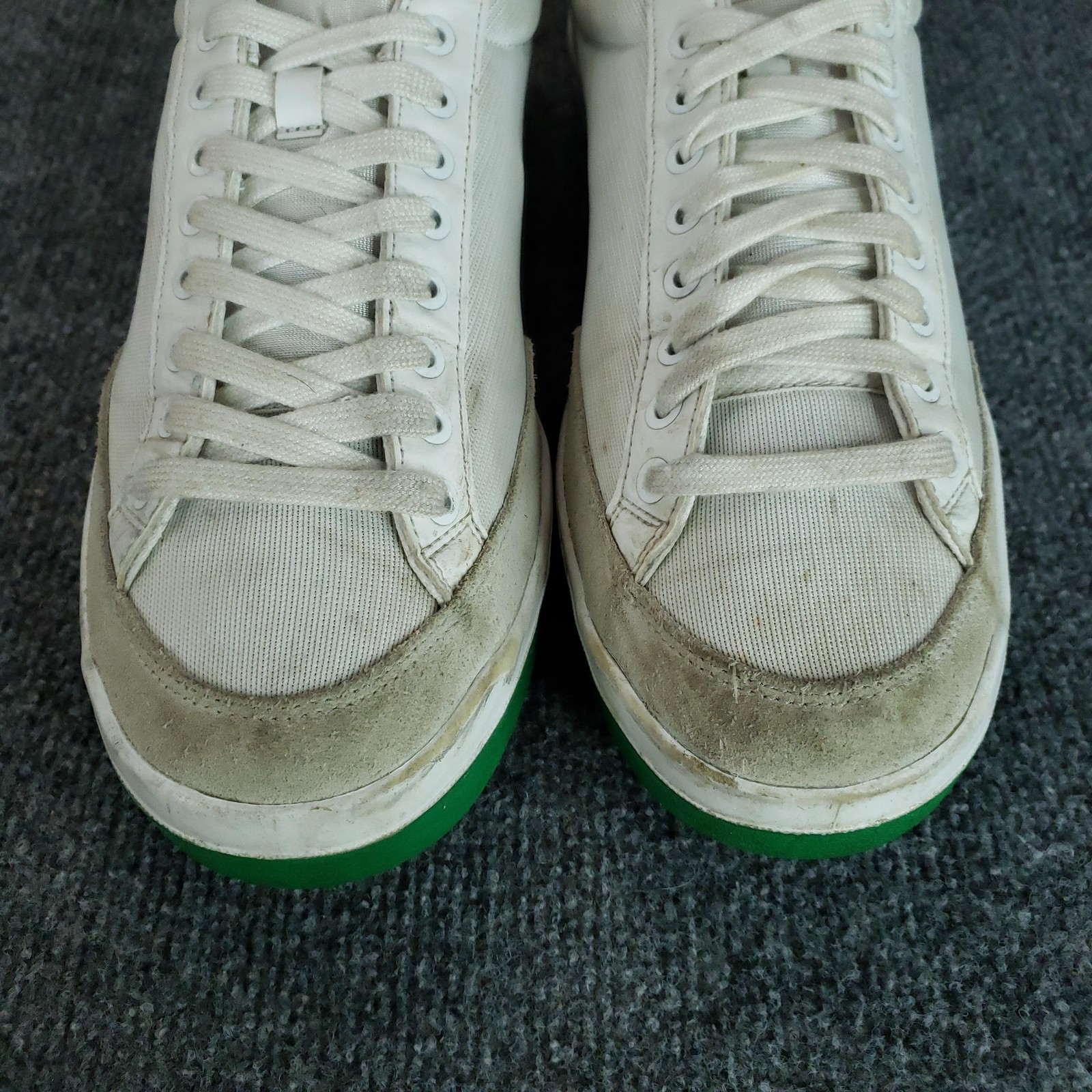 Adidas Rod Laver Shoes Mens Size 12 White Green Canvas Tennis Sneakers BB8562 thumbnail 3