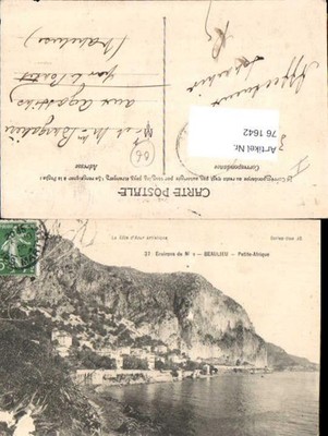761642 Beaulieu, Petite-Afrique, Environs de Nice Arrondissement de Nice France,