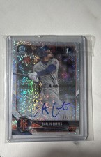 RARE RC🔥🔥🔥Carlos Cortes #CDA-CC Sparkle Refractor /71 (AU, RC)
