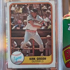 Fleer 1981 Base Set Kirk Gibson Rookie #481 Detroit Tigers MLB Baseball Card