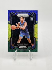 2023-24 Panini Prizm Leonard Miller Rookie Blue Yellow Green Prizm Timberwolves