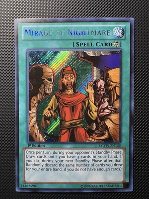 Mirage of Nightmare LCYW-EN155 Legendary Collection Secret Rare 1st Edition