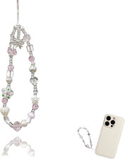 Digital Camera Charm Strap Beaded Camera Chain Cute Wrist Chain Wristlet with Bo