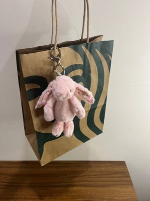 Jellycat Blossom Pink Bunny Petal Bag Charm Plush Rabbit Keychain New 2026 Cute!