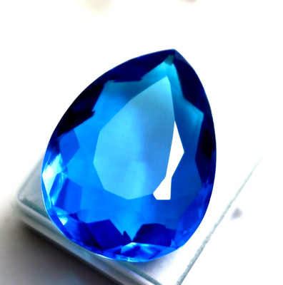 Blue Topaz 50 Ct Loose Gemstone Pear Shape Loose  topaz Best Offer