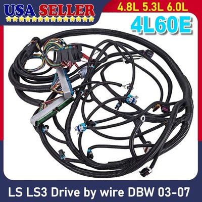 03-07 LS Vortec Stand alone Wire Harness Drive by wire 4L60E 4.8 5.3 6.0 DBW US