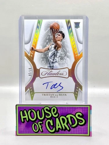TRISTAN DA SILVA 2024-25 FLAWLESS ROOKIE AUTOGRAPH GOLD RC AUTO /10 Q0234