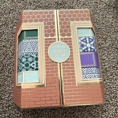 ULTA Beauty 12 Days Nail Door Advent Calendar Christmas Multicolor Cardboard