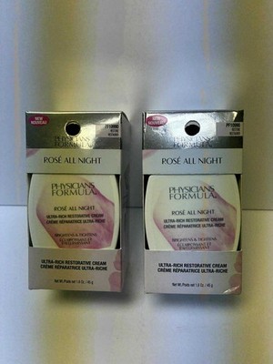 2X Physicians Formula Rose All Night Ultra-Rich Restorative Cream 1.6 oz EACH