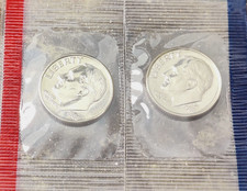 1988 P & D  Roosevelt Dime Set  -  GEM BU from Mint Set