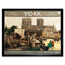 York England Uk Minster Cathedral Soldier Artillery 12X16 Inch Framed Art Print