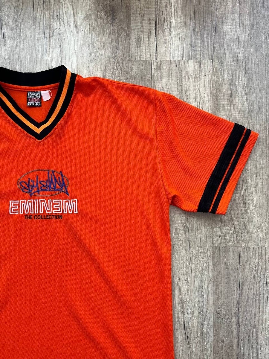 Eminem Design T-Shirt Orange Unisex Size L | eBay