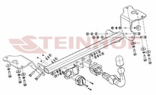 Anhängerkupplung passend für TOYOTA Auris 2007-09/2012 abnehmbar