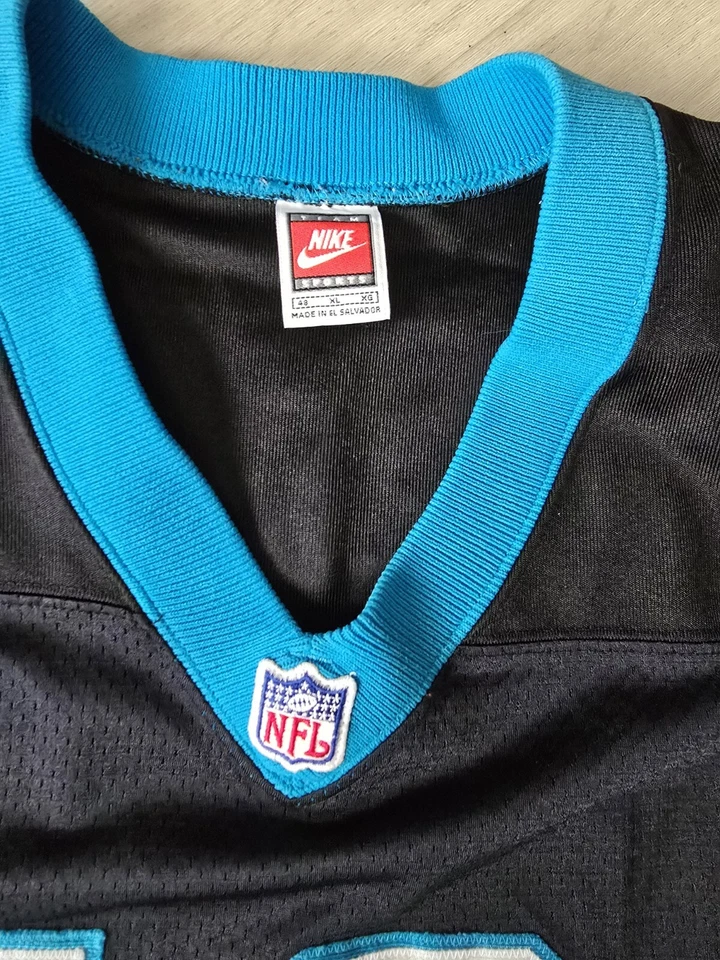 Camiseta deportiva 1996 Nike Pro Line Kerry Collins Carolina Panthers auténtica del equipo de la NFL 48 Foto 2 de 4