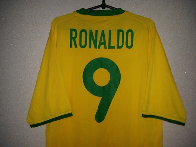 2002年サッカー ブラジル代表ユニフォーム NIKE 背番号9 RONALDO 2002年サッカー ブラジル代表ユニフォーム NIKE 背番号9 RONALDO