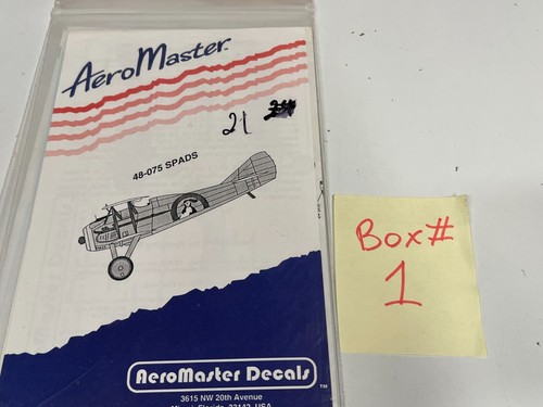 Aeromaster SPADS Airplane Decal Sheet 48-075
