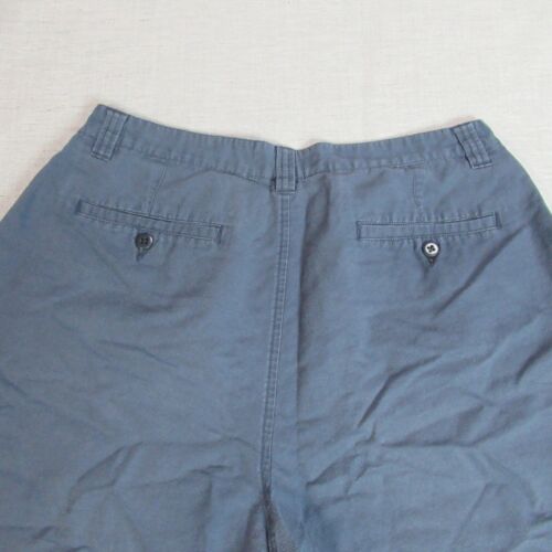 Vintage STRUCTURE Shorts Mens Size 36 Blue Chino Linen Cotton Blend Golf Preppy - Picture 4 of 10