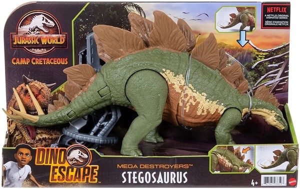 Jurassic World Stegosaurus Mega Destroyers Dinosaurier Dino Escape Figur Mattel-image