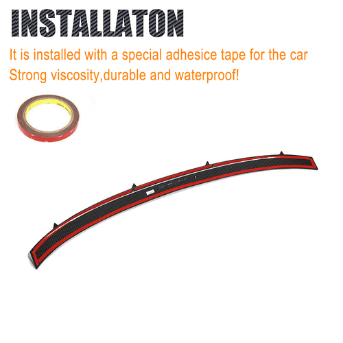 Alerón trasero central de carbono para Audi A6 Avant RS6 C8 DRY alerón de maletero labio - Imagen 11 de 13