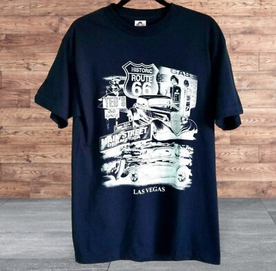 Historic Route 66 Las Vegas T-shirt Medium Men's Vtg