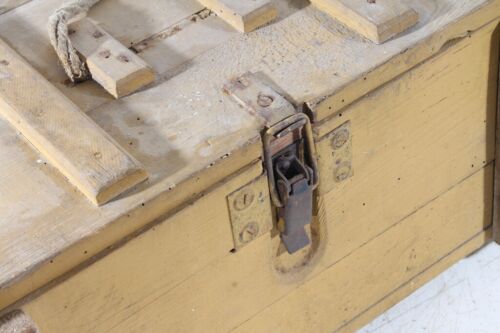 Old Wooden Box Ammunition Box Material Box WW2 Wehrmacht Vintage - Picture 10 of 12