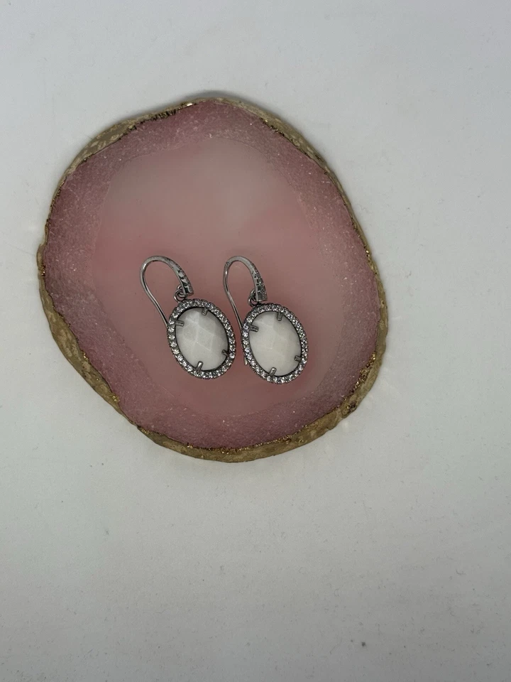 Orecchini In Argento 925 Pietra Bianca  - Immagine 4 di 4