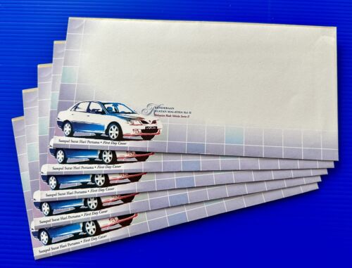 2001 Malaysia Vehicles Motor Car Proton Perodua, Blank FDC x1 Lot 5 blank Covers - Picture 1 of 2